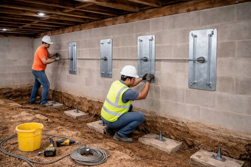 Basement Stabilization in Takoma Park, MD