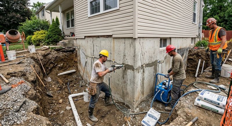 Concrete Foundation Repair in Clifton, VA