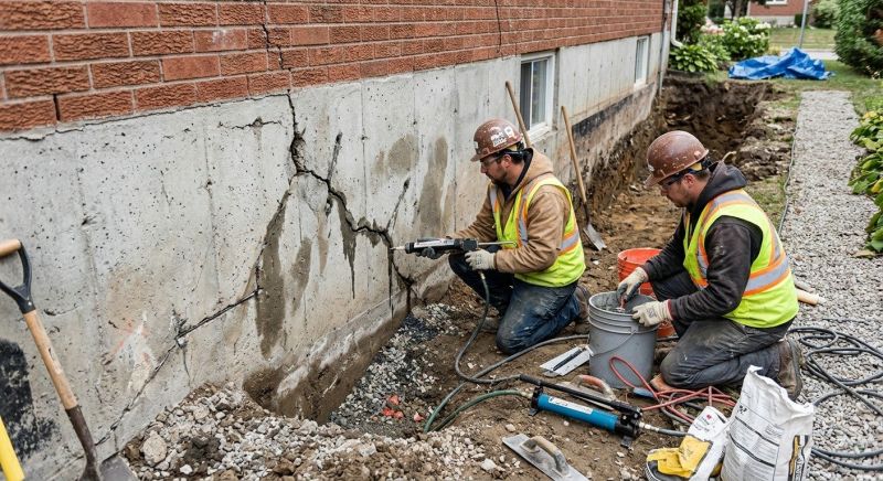 Cracked Foundation Repair in Bryans Road, MD