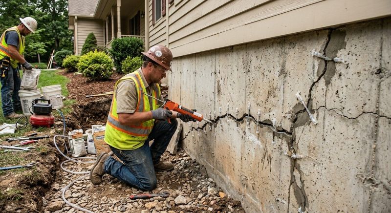 Cracked Foundation Repair in Chevy Chase, MD