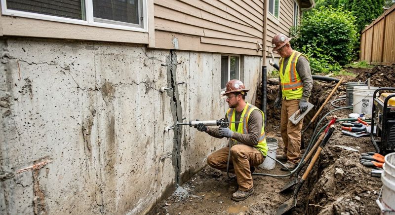 Cracked Foundation Repair in Falls Church, VA