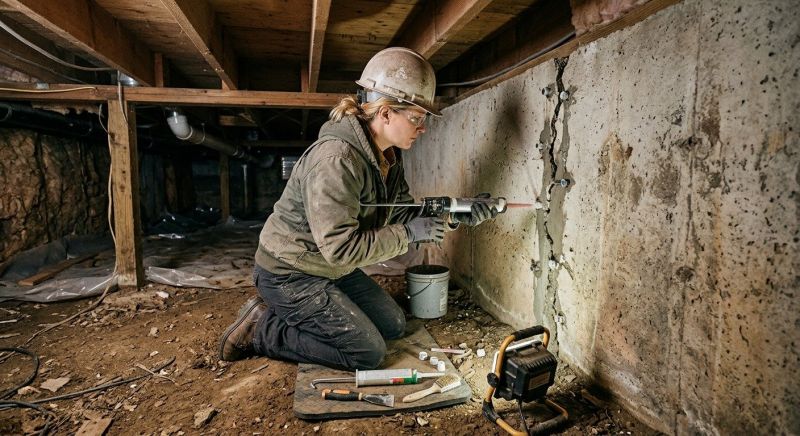 Cracked Foundation Repair in Oxon Hill, MD
