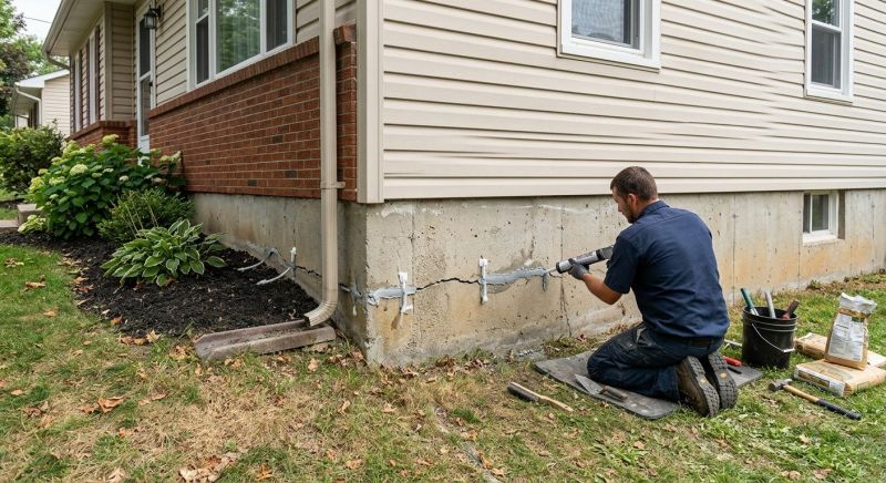 Cracked Foundation Repair in Silver Spring, MD