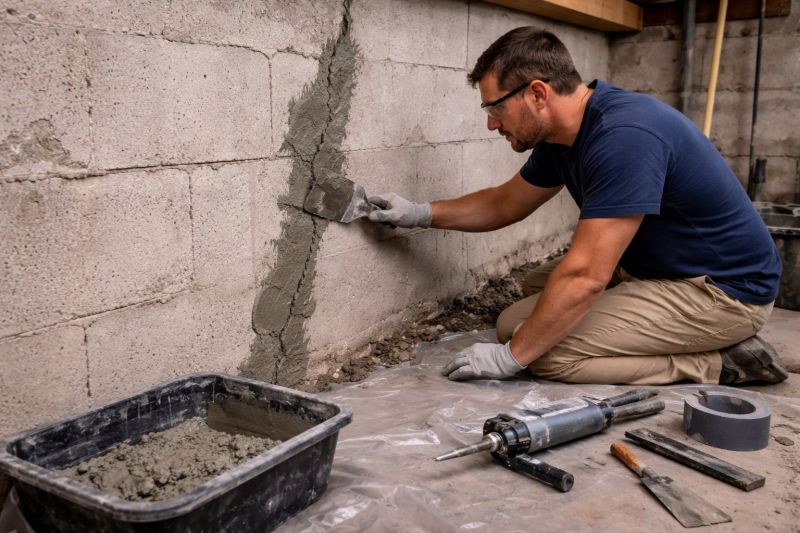 Foundation Crack Repair in Fairfax County, VA