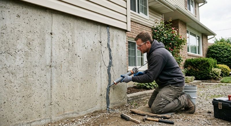 Foundation Crack Sealing in Takoma Park, MD