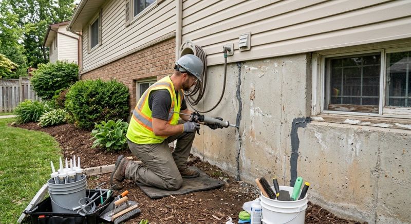 Foundation Crack Sealing in Takoma Park, MD