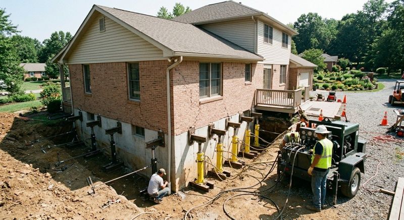 Foundation Jacking in Fairfax County, VA