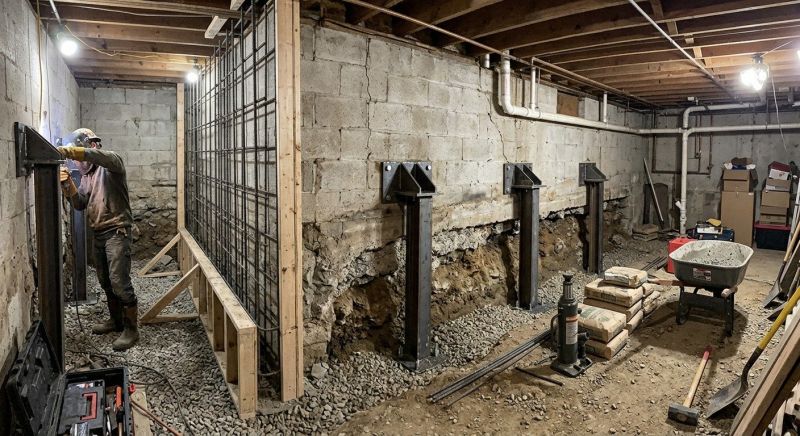 Foundation Stabilizing in Linthicum Heights, MD