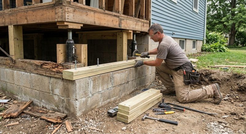 House Foundation Repair in Linthicum Heights, MD