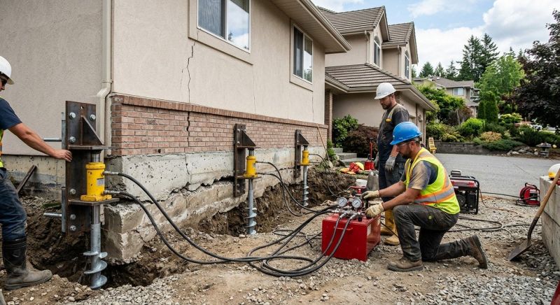 Sinking Foundation Repair in Annandale, VA