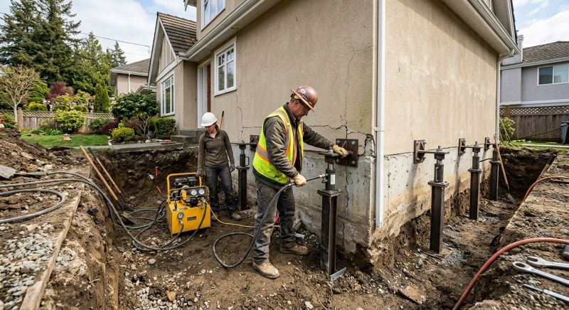 Sinking Foundation Repair in Beltsville, MD