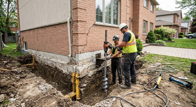 Sinking Foundation Repair in Bowie, MD