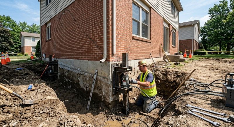 Sinking Foundation Repair in Crofton, MD