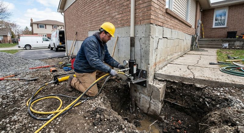 Sinking Foundation Repair in Fairfax, VA