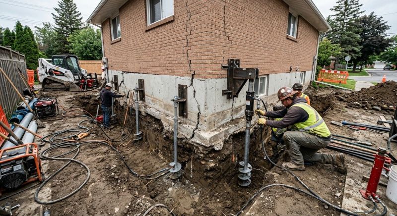 Sinking Foundation Repair in Gambrills, MD