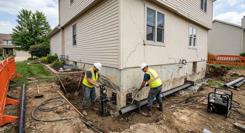 Sinking Foundation Repair in Greenbelt, MD