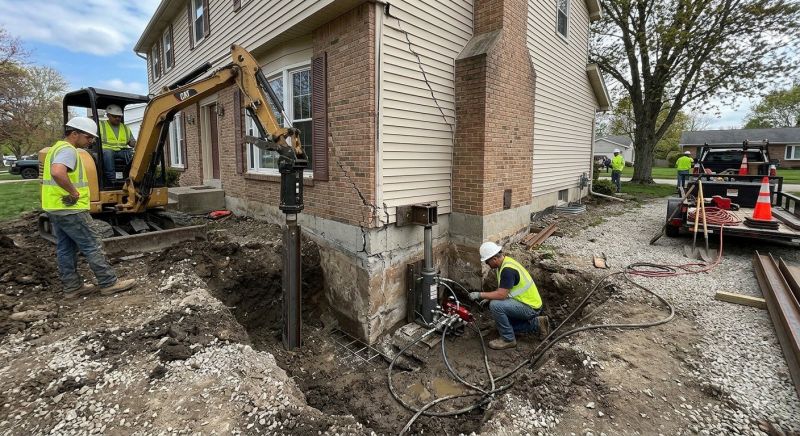 Sinking Foundation Repair in Loudoun County, VA