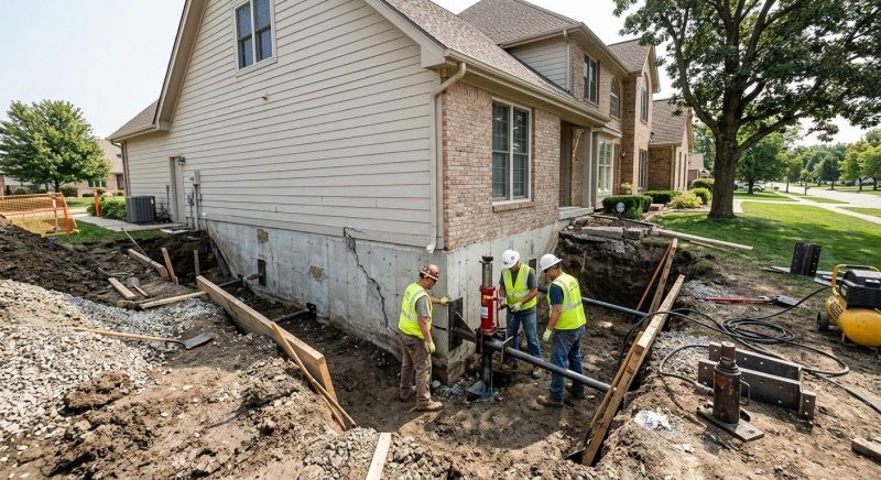 Sinking Foundation Repair in Springfield, VA